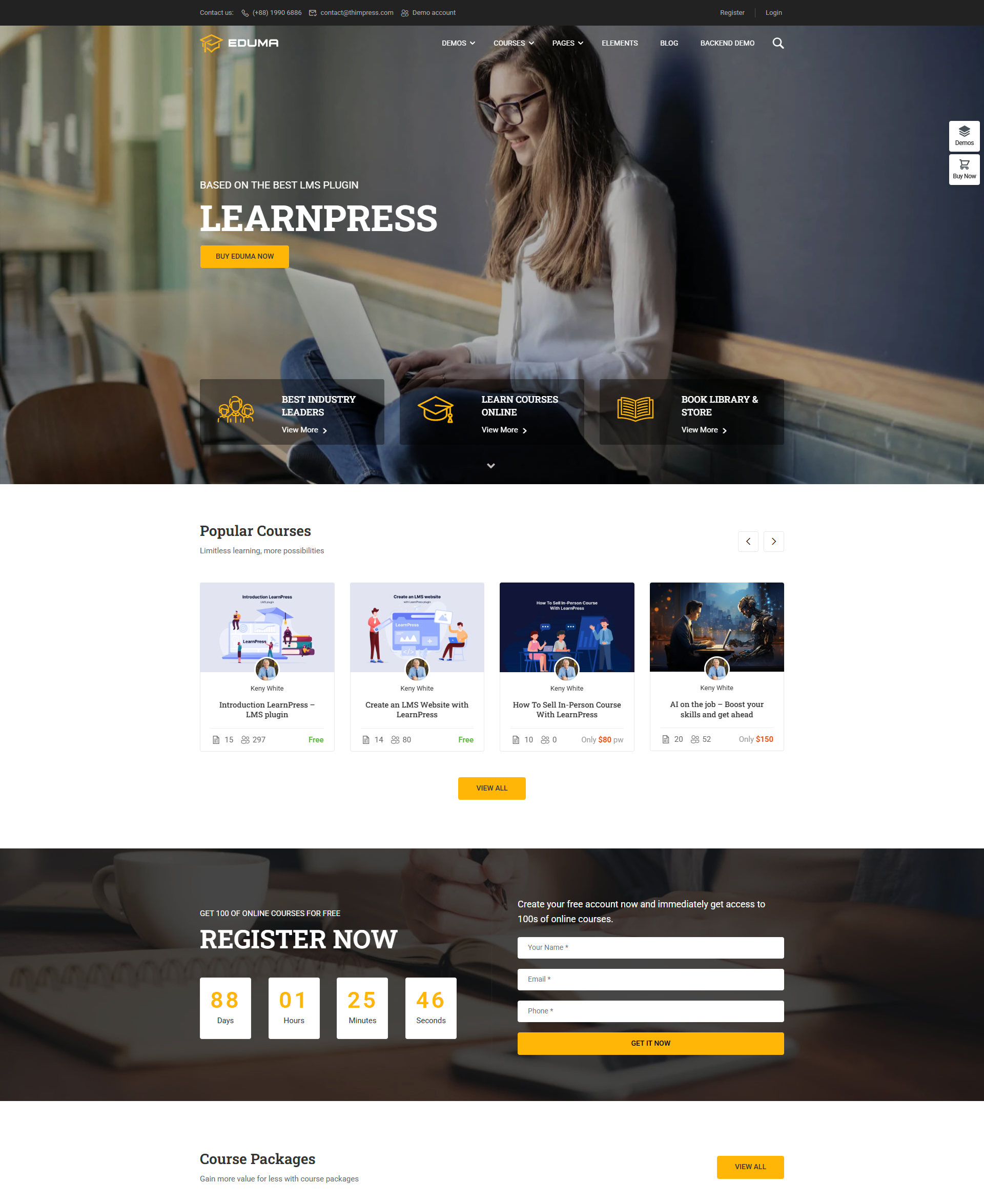 Website Bán Khóa Học Online  Classic – Giải Pháp E-learning Hiện Đại & Chuyên Nghiệp