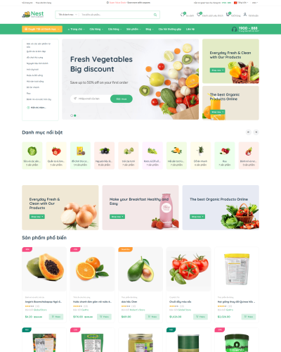 Shop thực phầm, đồ ăn, thức uống nest