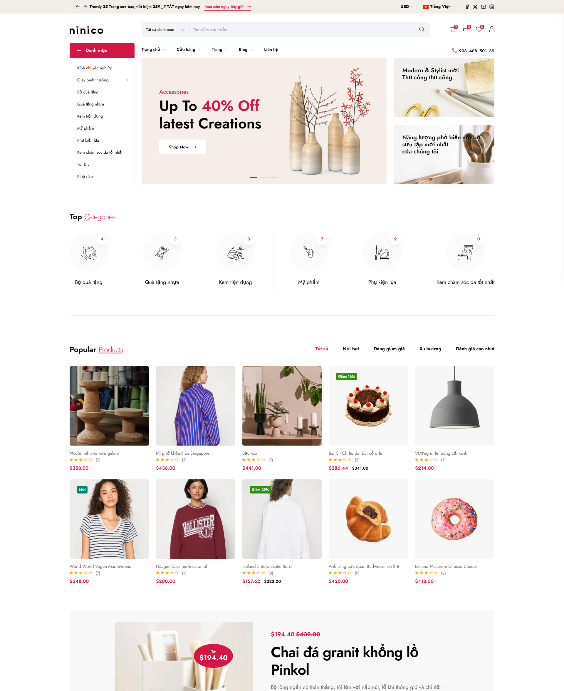 Giải Pháp eCommerce Cao Cấp Cho Ngành Hàng Mỹ Phẩm, Hoa Tươi & Quà Tặng